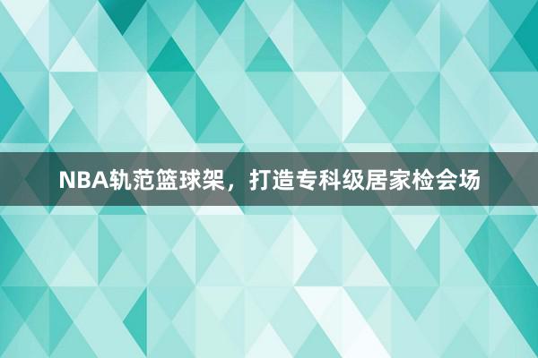 NBA轨范篮球架，打造专科级居家检会场